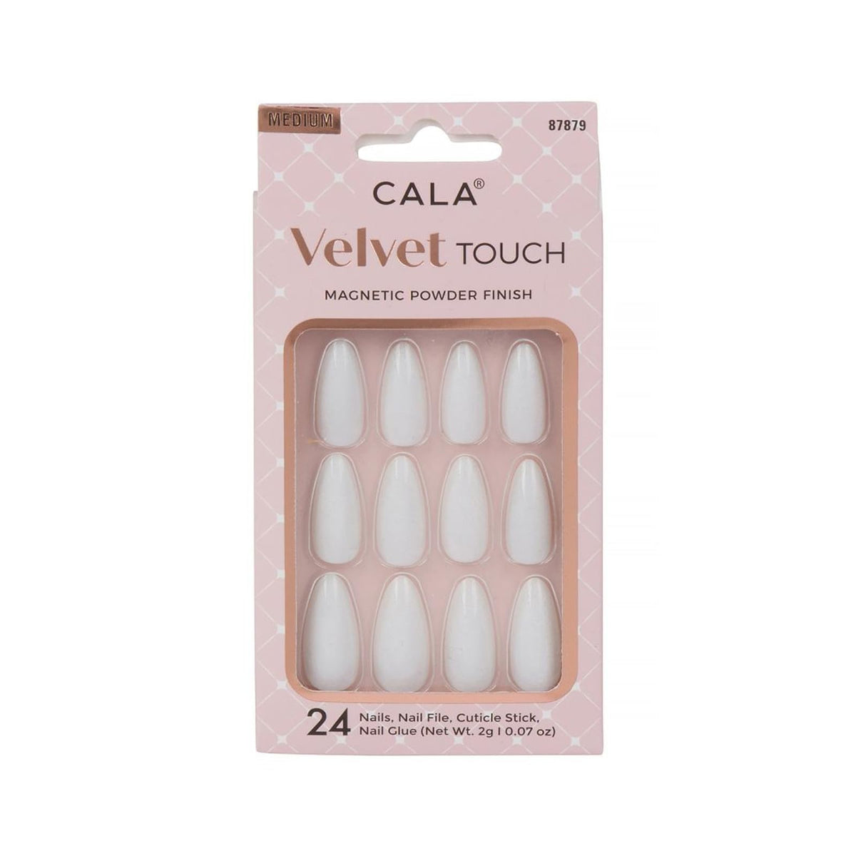 Cala False Nail, Medium, pearl cateye