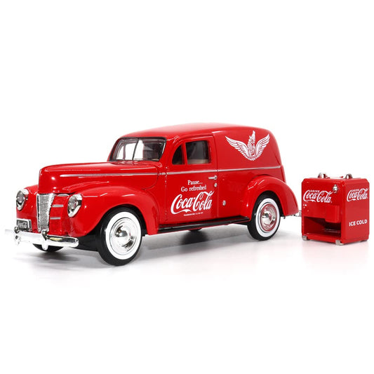 Motor City Classics 1:24 Scale 1940 Coca Cola Ford Delivery Van w/ Cooler