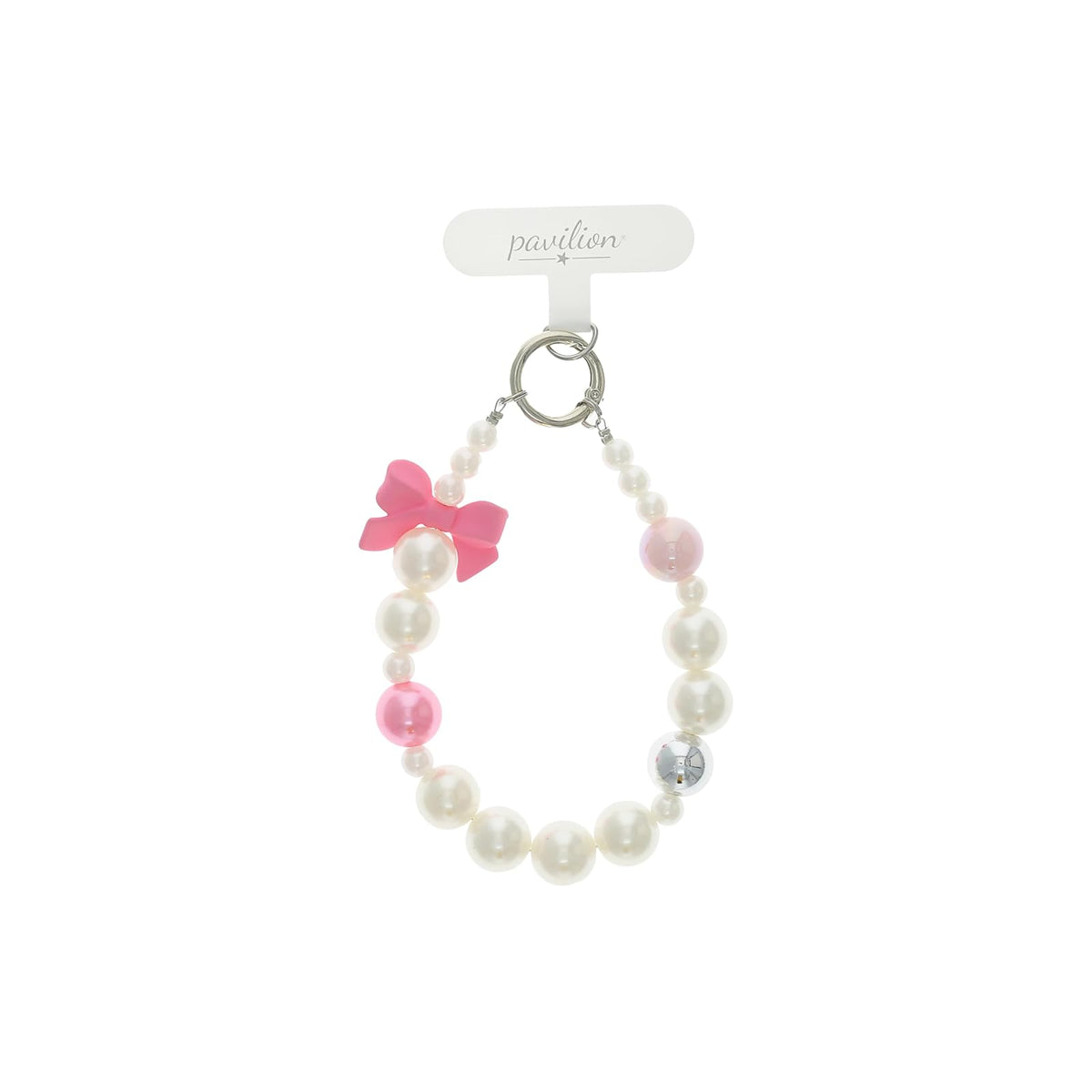 Pavilion Gift Company Body Strap, 11 Inch, Pink, Silver, White, Gray