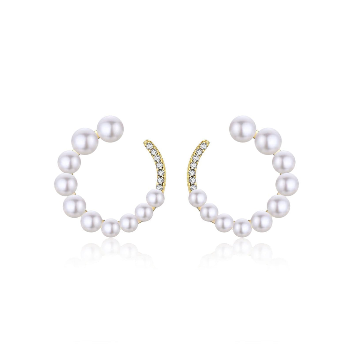 TIMELESS. PEARL Earring, 1"*1", White