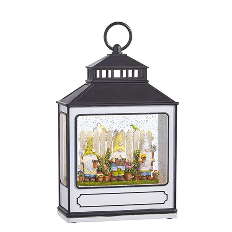 RAZ Imports Garden Gnome Lighted Water Lantern, 10.5 inches