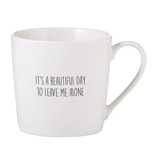 Creative Brands SB Design Studio SIPS Bone China Cafe Mug/Coffee Cup, 14-Ounce, Beautiful Day