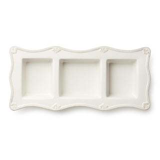 Certified International Tray, 15 inches x 7 inches, Cream