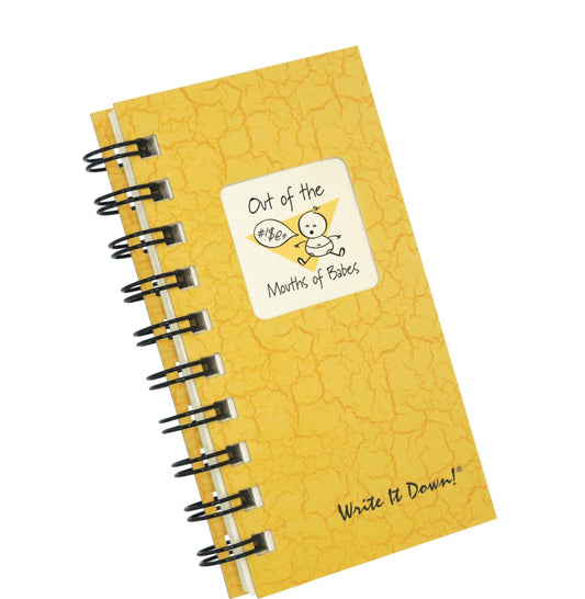 Journals Unlimited Out of the Mouths of Babes - MINI Buttercup Hard Cover (prompts on every page, recycled paper, read more...)