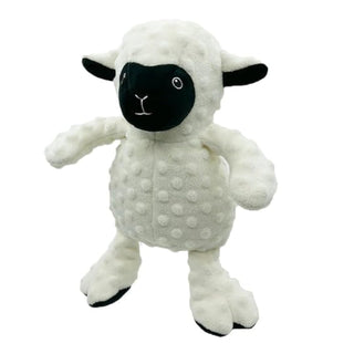 Pet Lou Pet Toy, 12-inches, White and Black