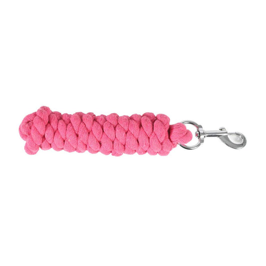HORZE Basic Cotton Lead Rope - Raspberry Pink - One Size