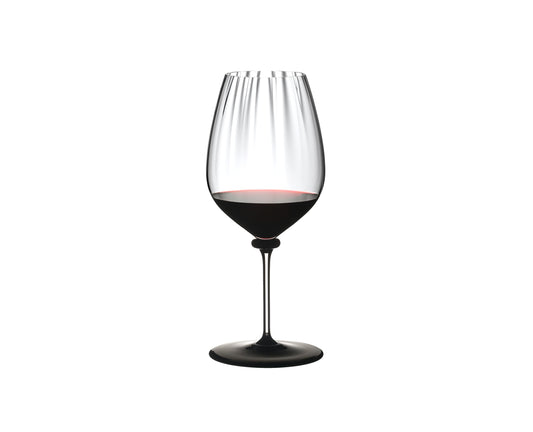 Riedel 4884/0 N Fatto A Mano Performance Cabernet Wine Glass, 29 oz, Black Base