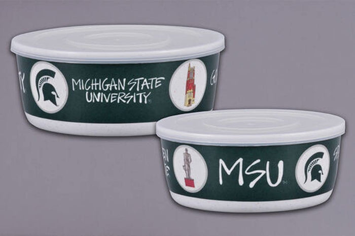 Magnolia Lane Michigan State Container, Set of 2, Melamine