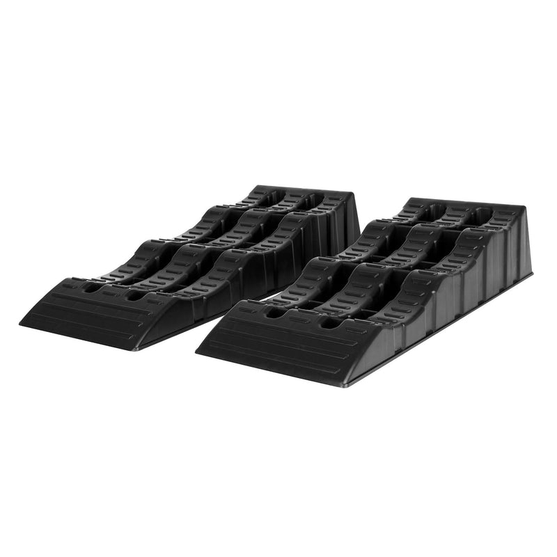 OMAC Multi-Leveling Ramps for RV, Trailer, Camper - Car Wheel Chocks Stabilizing, 6000 Pounds (2 Pieces)