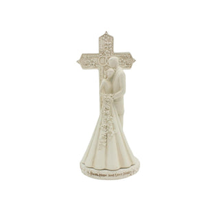 CB Avalon Gallery Cake Topper, 3.5 x 7 x 3.25 inches, Ivory