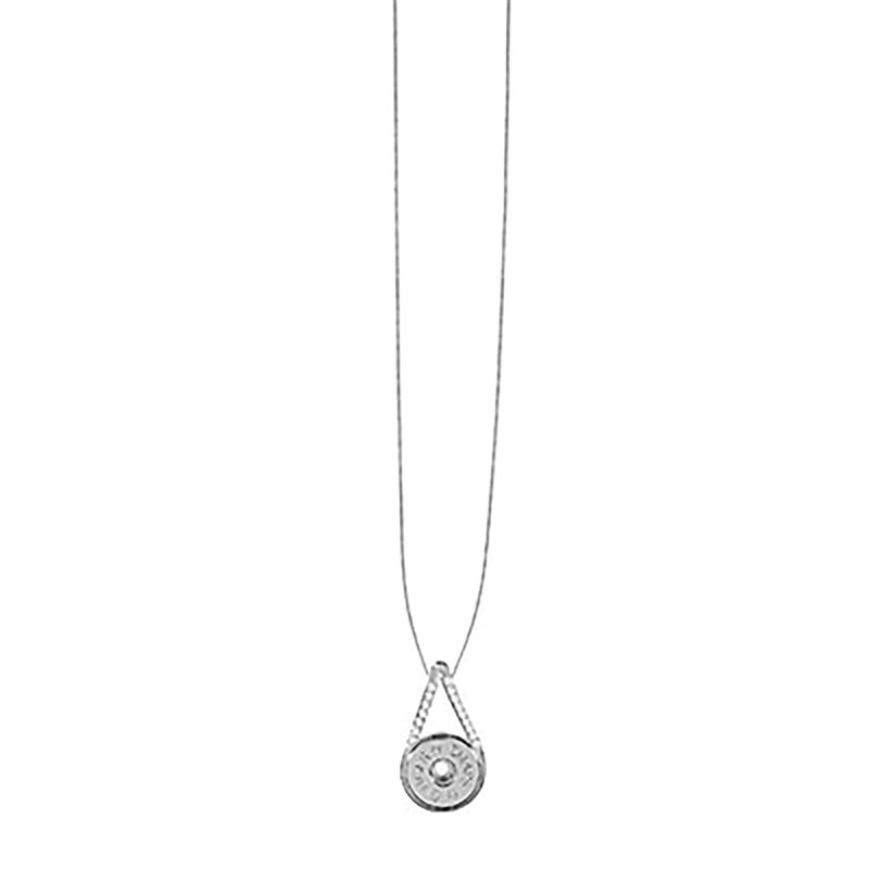 Ginger Snaps Bling Infinity Pendant Necklace | Interchangeable & Adjustable Snap Jewelry Collection | Button Charms for Necklaces, Bracelets & Rings | Standard Size | SN95-55