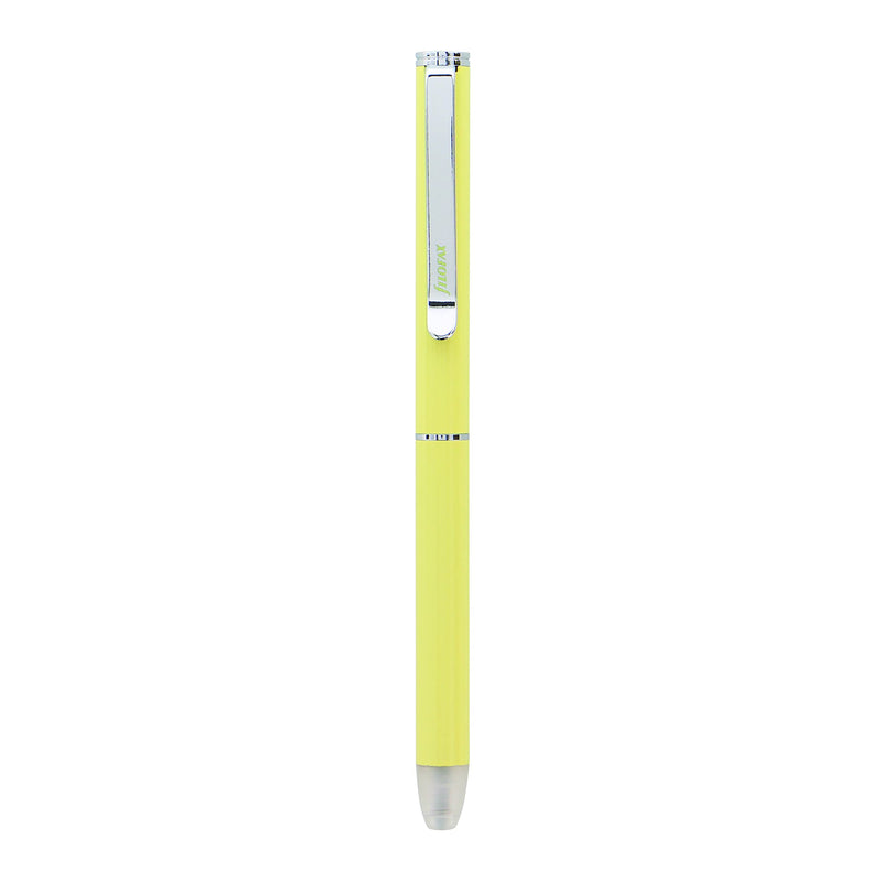 Filofax Erasable Ballpoint Pen, Classic Pastels Collection, Lemon, Black Ink (R149108)