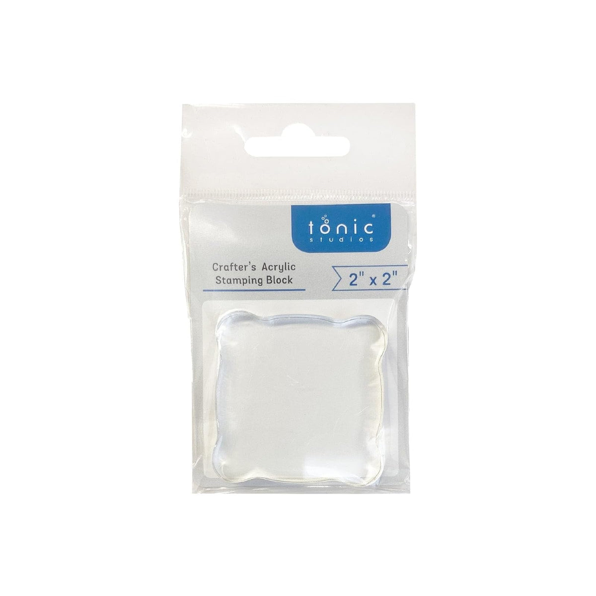 Tonic Studios Rubber Stamp, 2"x2", White
