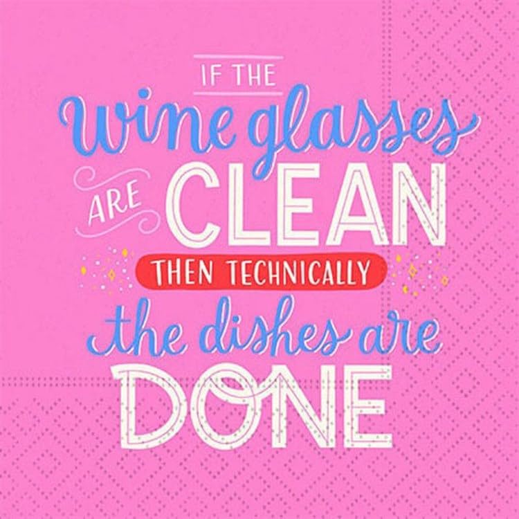 DESIGN DESIGN The Dishes Are Done Beverage Napkin, Party Supplies