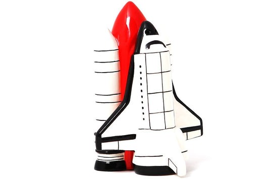 Pacific Trading Giftware Space Shuttle Attractives Salt Pepper Shaker Made of Ceramic
