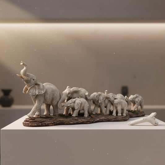 Comfy Hour 15.55 Inch Elephant Statue, Elephant Decor, Family Figurine