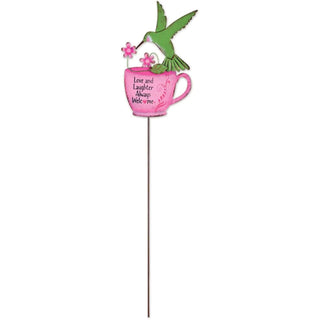 Sunset Vista Designs Anchor Stake, 20.25 x 5.5 Inch, Green/Pink