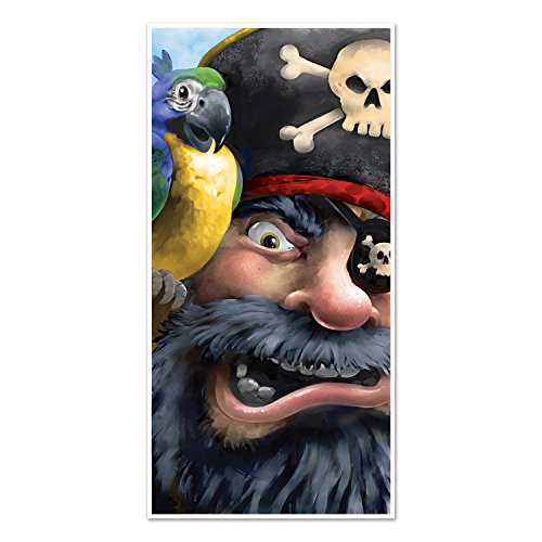 Beistle Plastic Pirate Door Cover, 5' x 30"