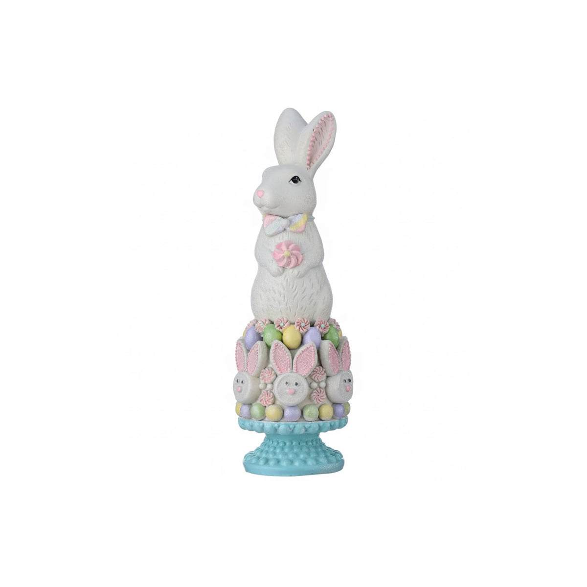 Regency International Figurine, 13 inches, Pink and Blue