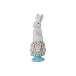 Regency International Figurine, 13 inches, Pink and Blue