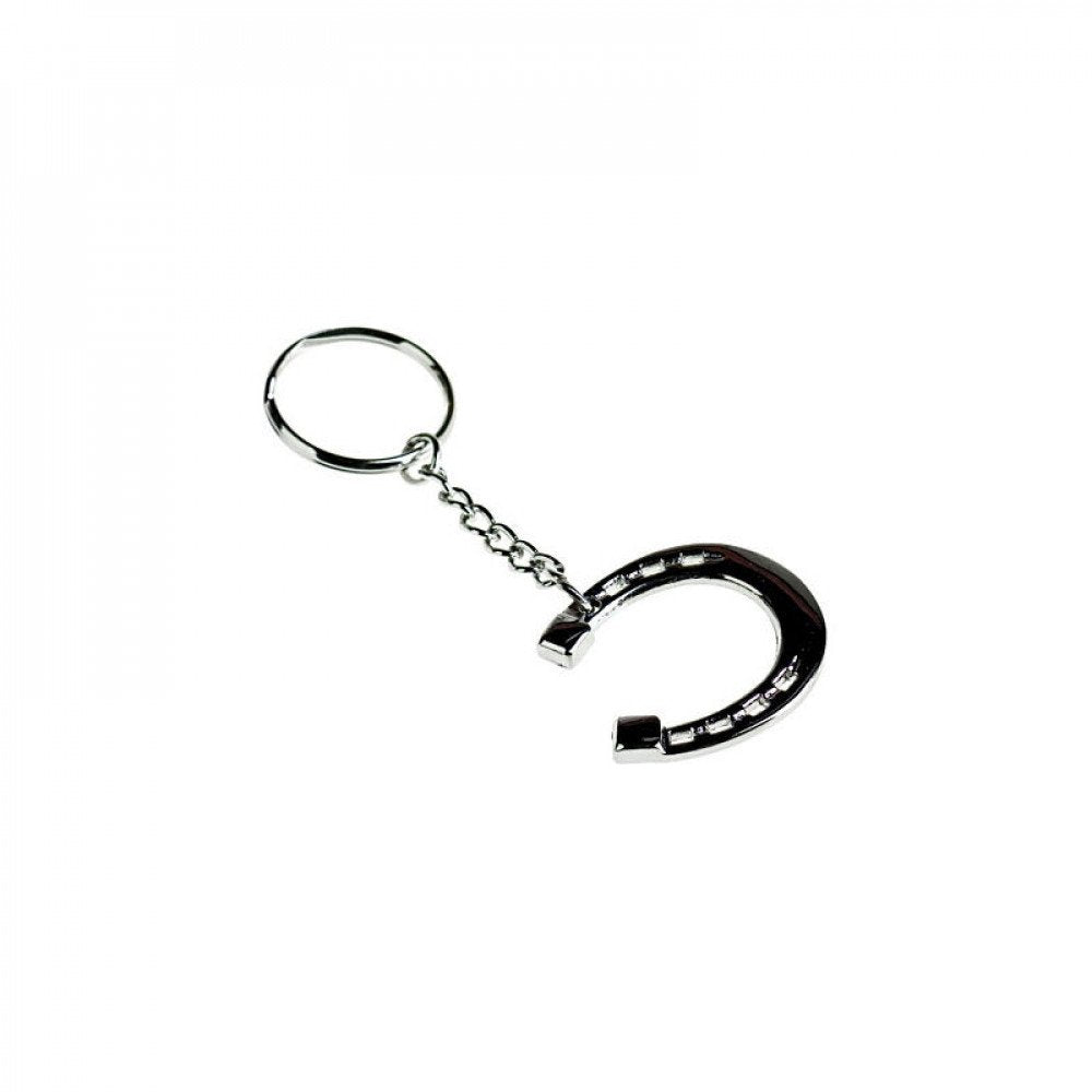HORZE Key Ring - Horseshoe - Silver - One Size