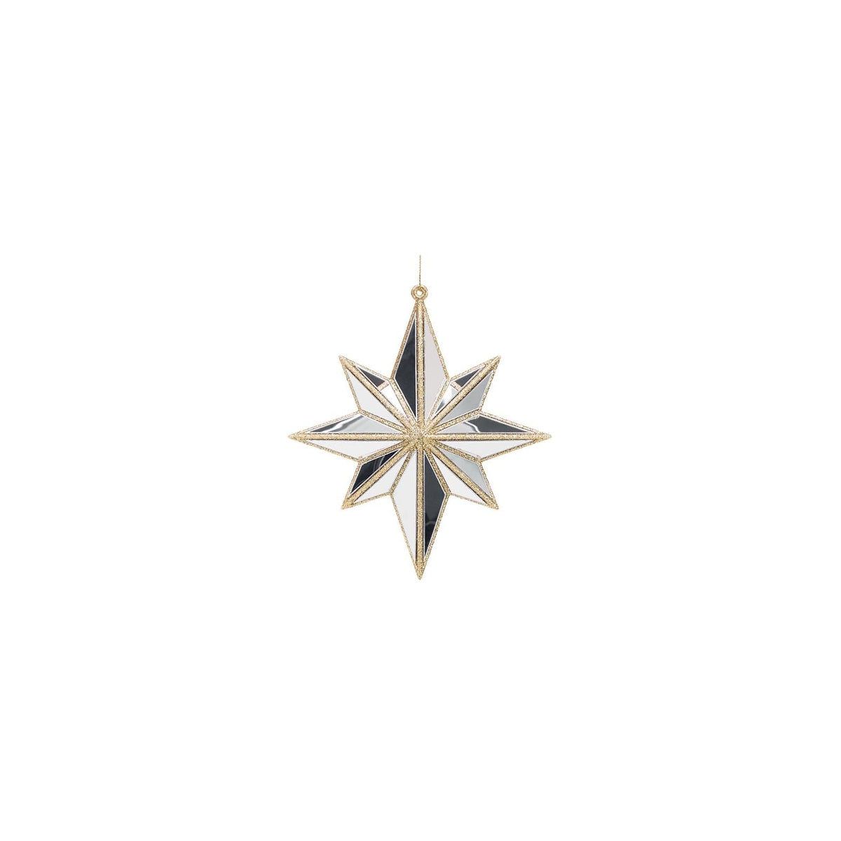 burton+BURTON Hanging Ornament, 6-inch, Silver and Gold