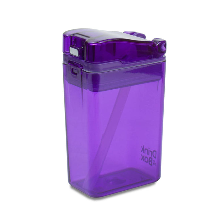 New 2022 Drink in the Box by Precidio Design Eco-Friendly Reusable Drink Container, 8oz (Purple) 1008PR