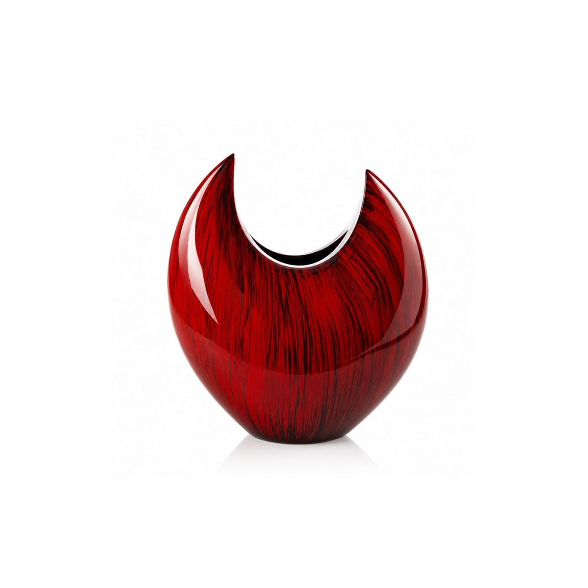 Modern Day Accents Vase, 13.5", Red Glaze