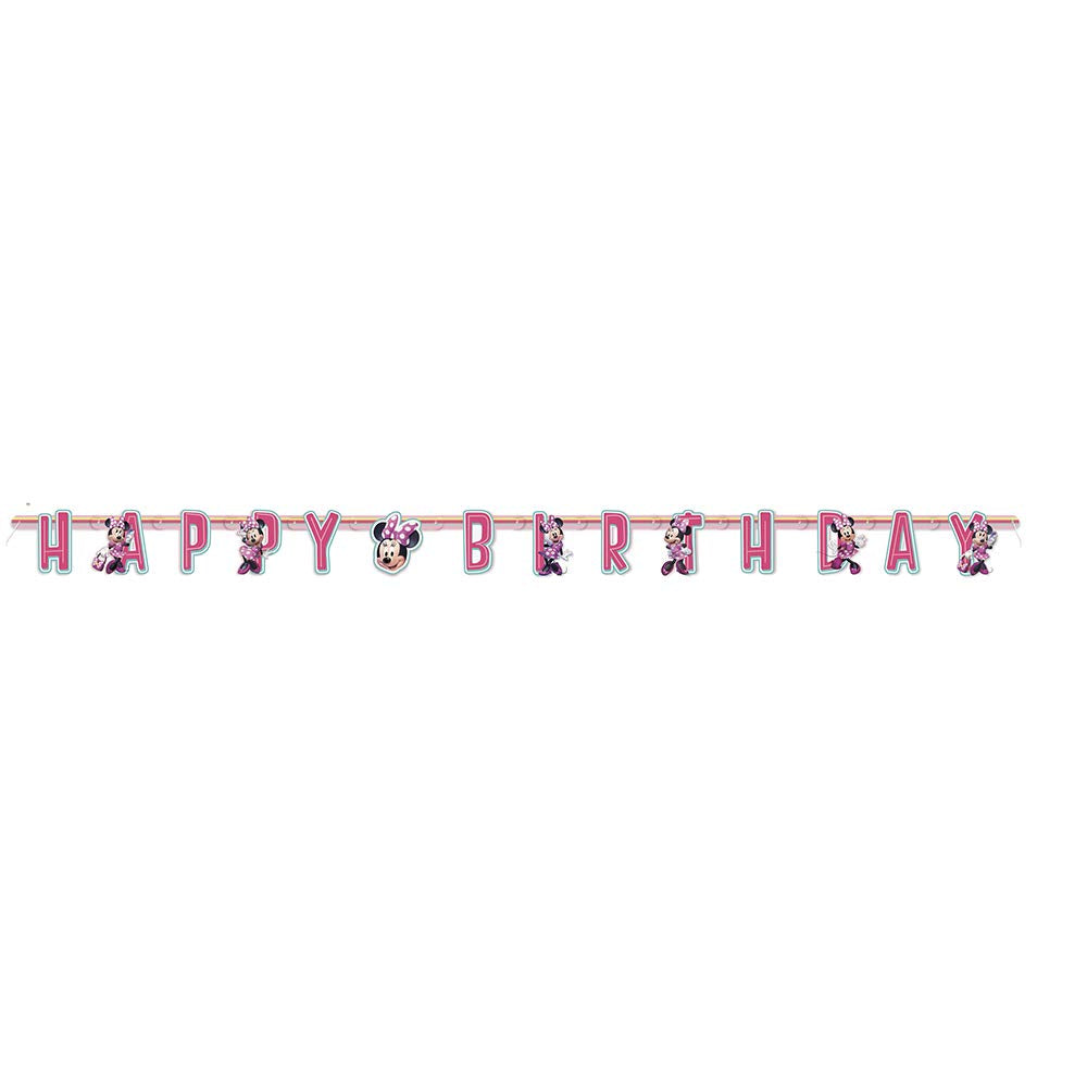 Unique Industries Disney Minnie Mouse Large Jointed Birthday Banner
