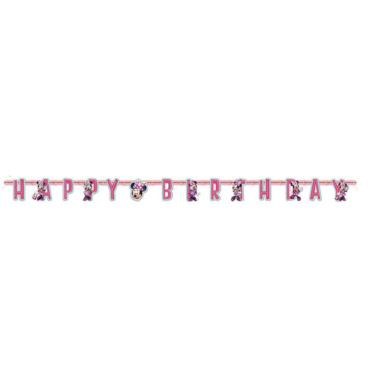 Unique Industries Disney Minnie Mouse Large Jointed Birthday Banner