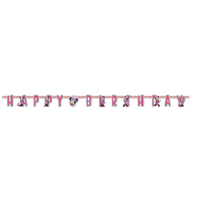 Unique Industries Disney Minnie Mouse Large Jointed Birthday Banner