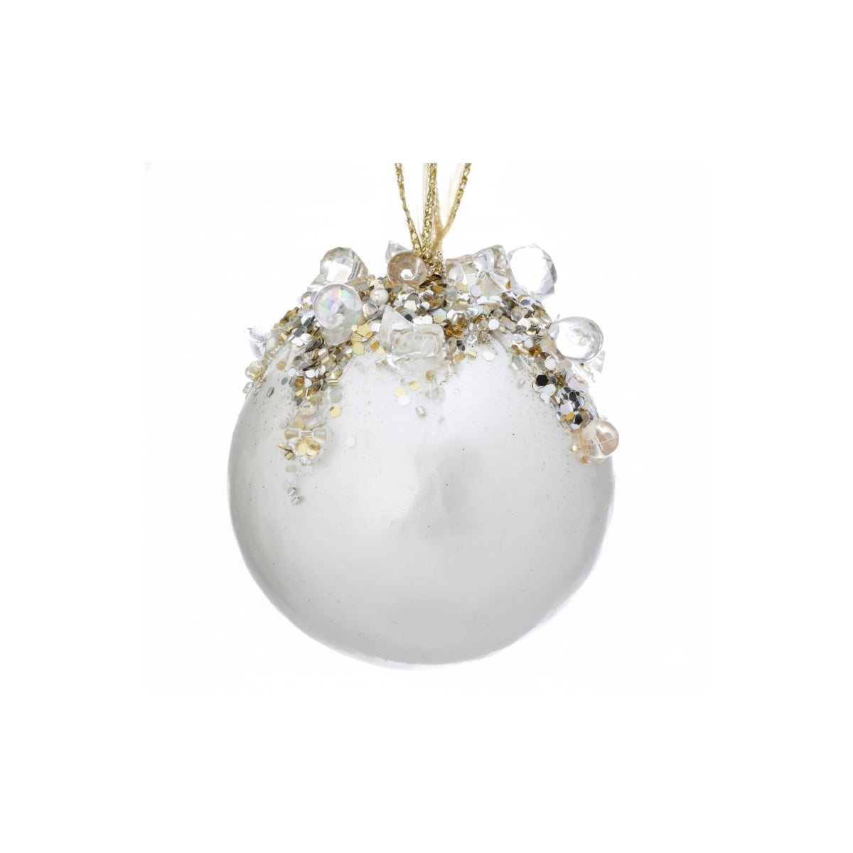 Regency International Hanging Ornament, 4-Inch, Gold, Ivory