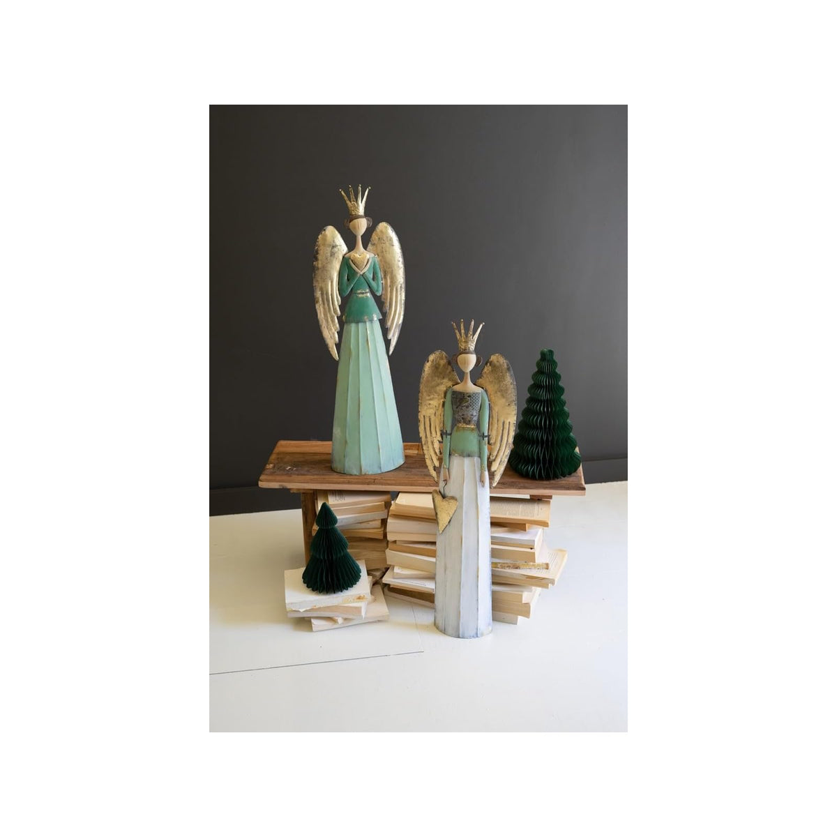 KALALOU Sculpture, Green, White