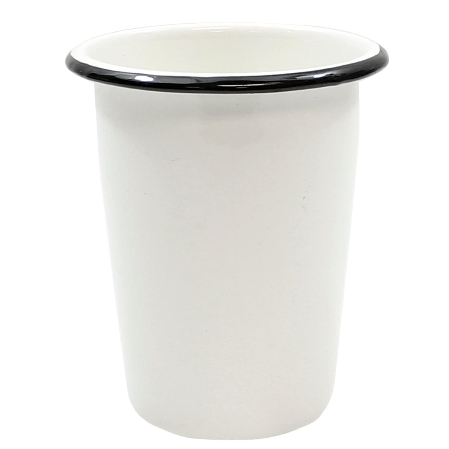 Tablecraft 80011 Enamelware Cup, 17 oz, 4.125" L x 4.125" W x 5" H, White