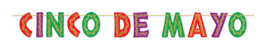 Beistle Glittered Cinco De Mayo Streamer Party Accessory (1 count) (1/Pkg)