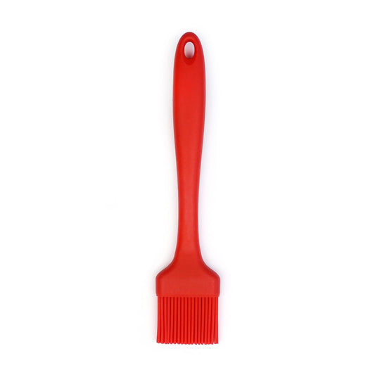 RSVP International Silicone Basting Brush, Red, 8.75" | Gently Spreads Butter, Sauces, Marinades, & More | Dishwasher Safe & Heat Resistant | BBQ Grill, Baking, Preparing Meats