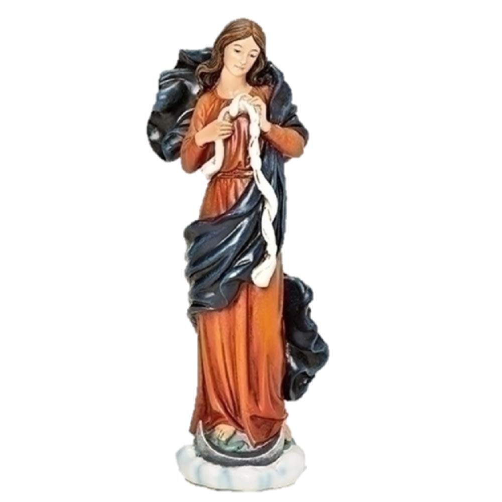 Roman Mary Undoer of Knots 7 inch Resin Stoneware Tabletop Figurine Collectible Statue