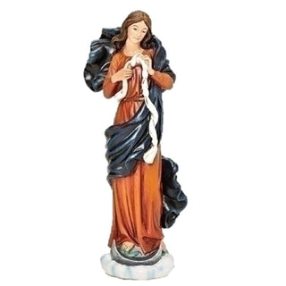 Roman Mary Undoer of Knots 7 inch Resin Stoneware Tabletop Figurine Collectible Statue