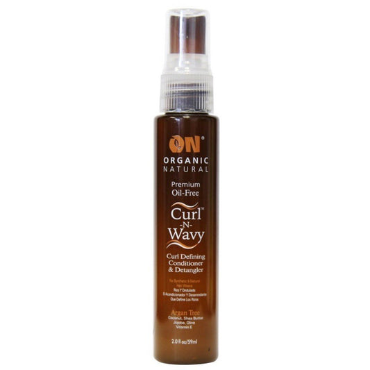 R&R Corp. On Organic Natural Curl-N-Wavy Curl Defining Conditioner & Detangler Argan Tree 2 oz