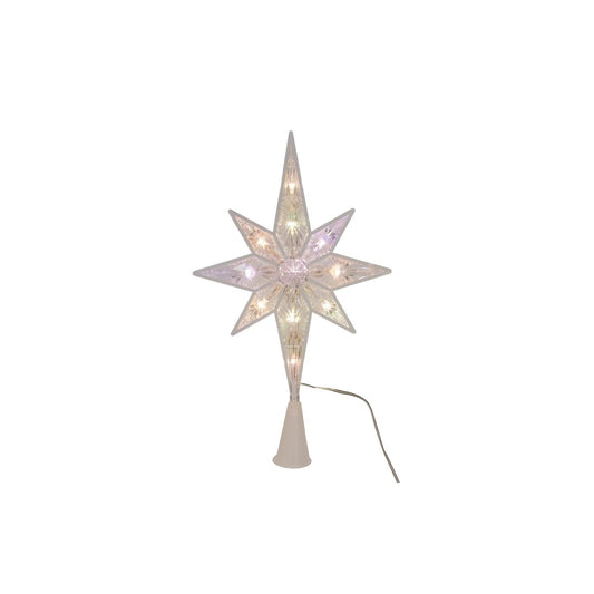 Kurt S. Adler Tree Topper, 12.6 inches, White