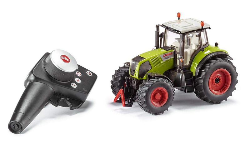 SIKU 6882, Claas Axion 850 Tractor, Radio, 1:32, Includes Remote Control, Metal/Plastic, Green, Battery Operated, Compatible with attachments