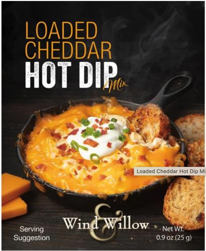 Wind & Willow Loaded Cheddar Hot Dip Mix, Pack of 3