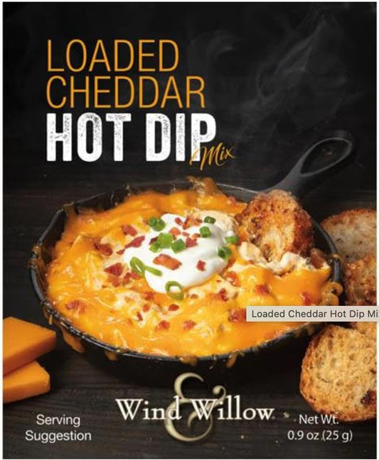 Wind & Willow Loaded Cheddar Hot Dip Mix, Pack of 3