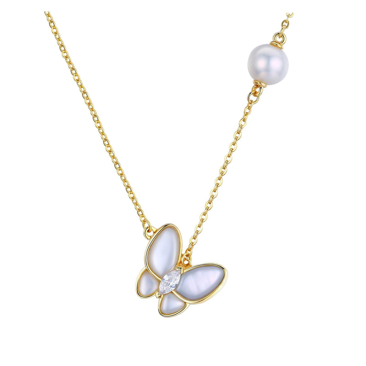 TIMELESS. PEARL Necklace, 8mm, White, Natural