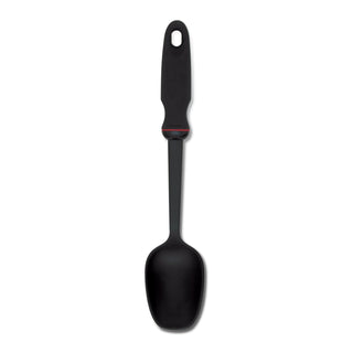 Norpro 1701 Ez Solid Spoon Ergonomic Grip, 1.8 x 12 x 2.2 inches, Black