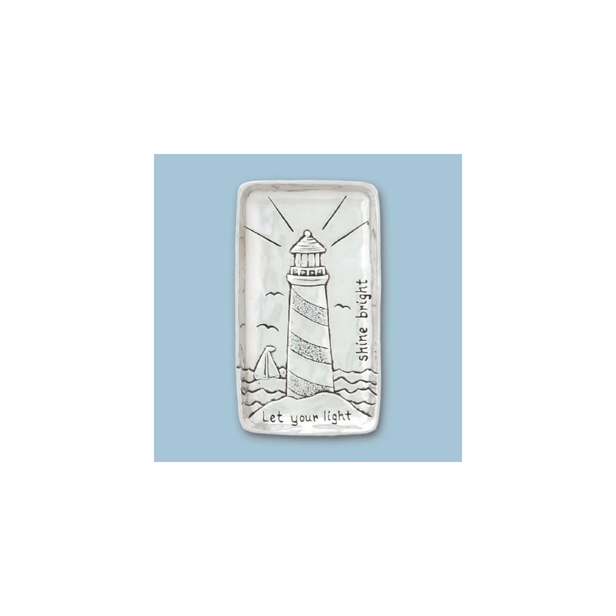 Basic Spirit Tray, 4.5" x 2.5", Silver