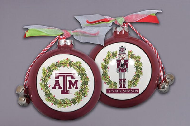 Magnolia Lane Hanging Ornament, 3.5-inch, Maroon, White, Red, Green, Silver, Gol