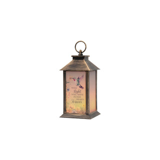 Carson Electric Lantern, 13" H, Reddish-Brown
