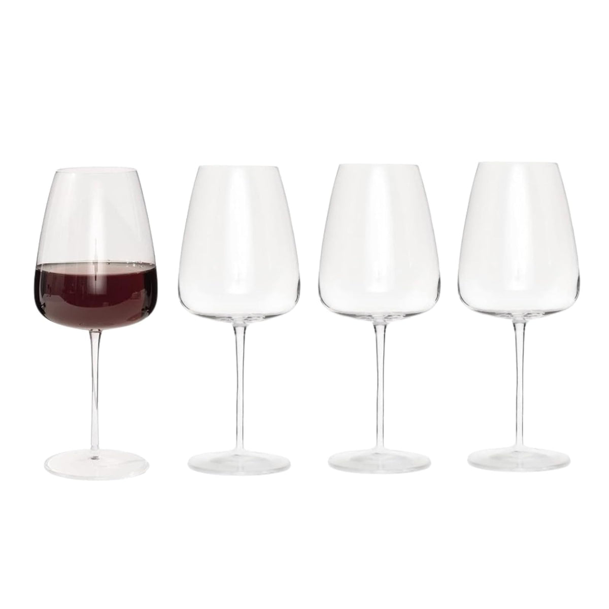 Luigi Bormioli Drinking Cup, 4 Count (Pack of 1), Clear