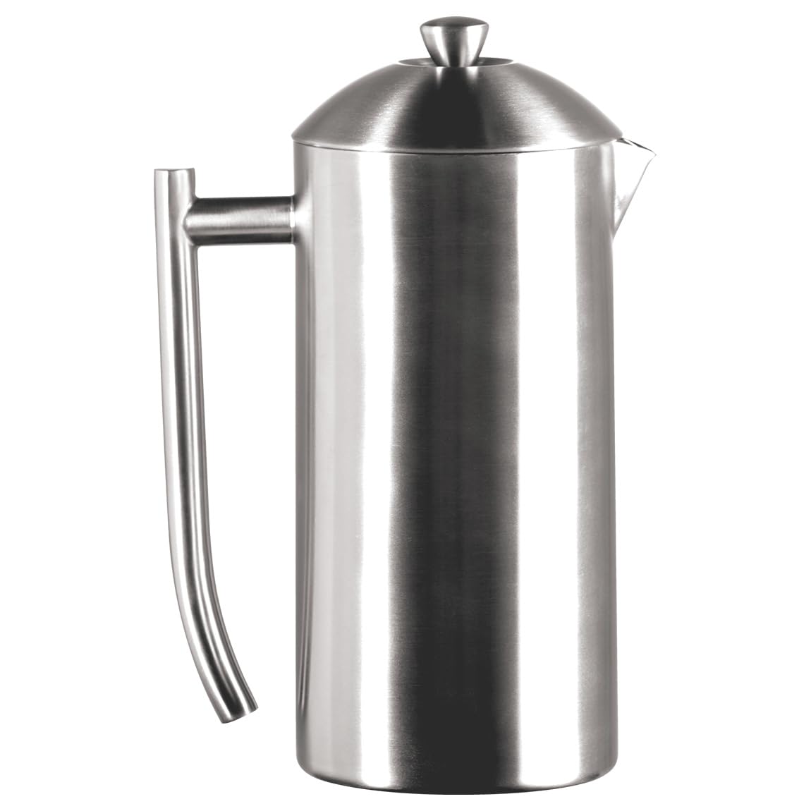 Frieling Double-Walled Stainless-Steel French Press Coffee Maker, Brushed, 36 Ounces